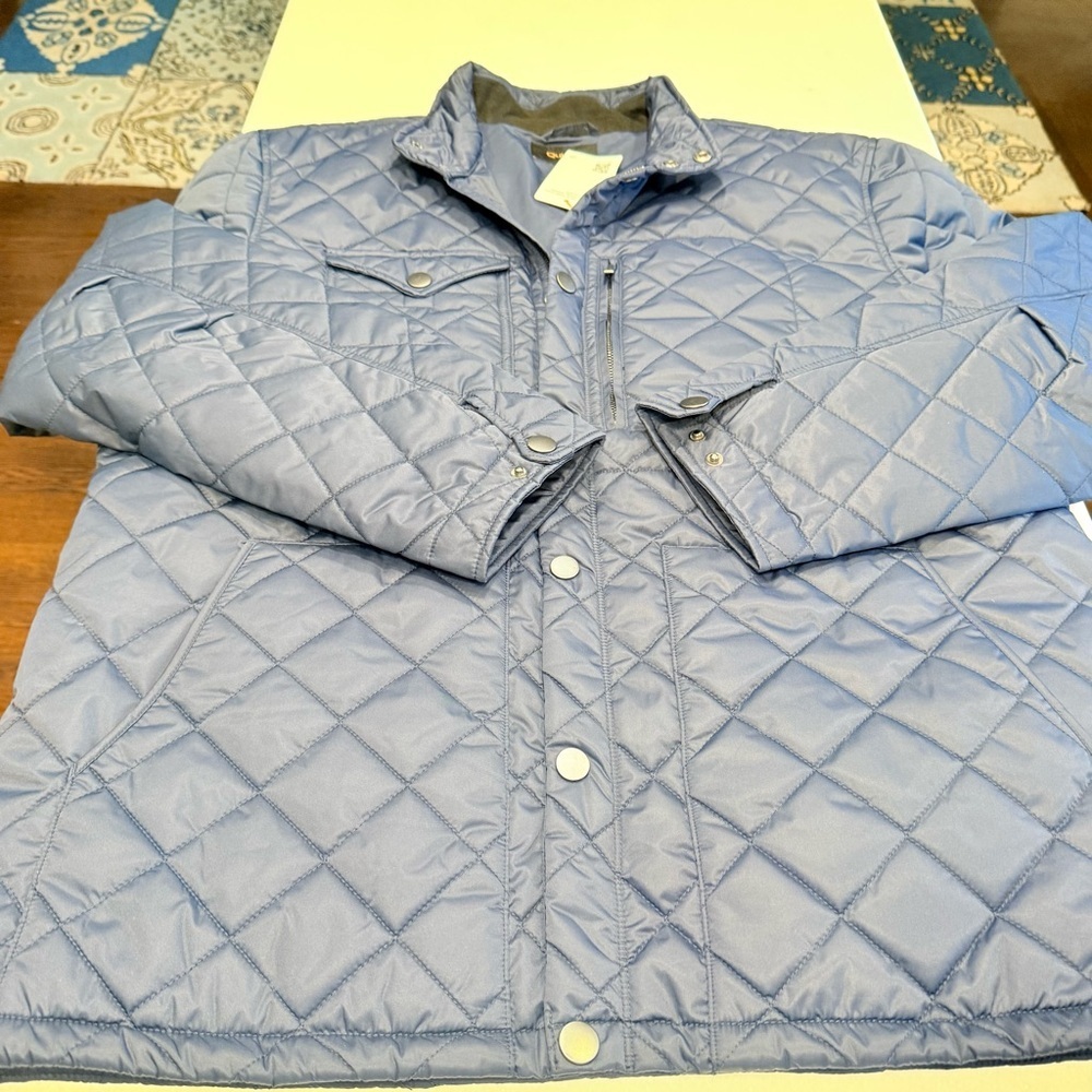 Quince Men’s Utility Jacket Navy Blue Quilted Sz XL NWT - Picture 16 of 16